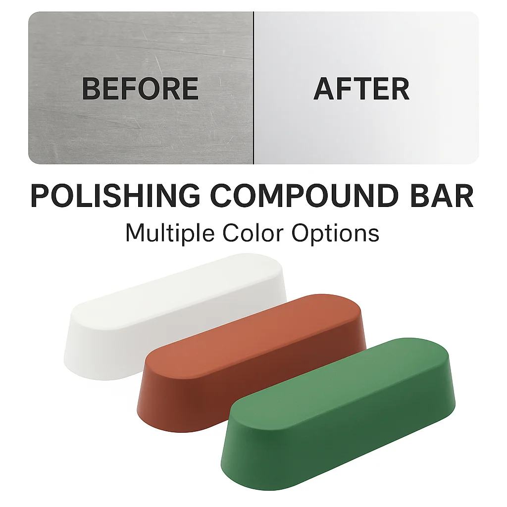 3Pcs Metal Polishing Compound Kit, High-Gloss Buffing Bars for Stainless Steel Jewelry Aluminum, DIY Repair Wheel Polishing Set