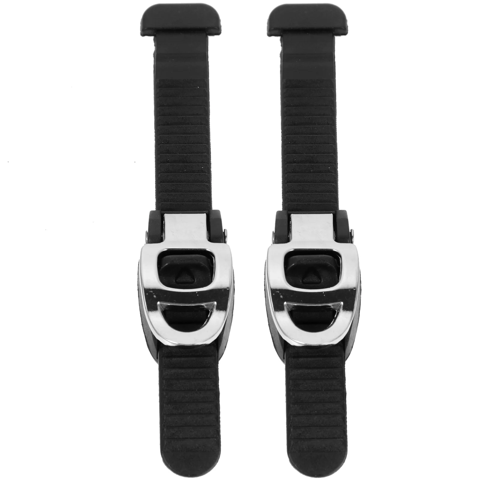 

2pcs Black T-Bar Buckle Straps for Roller Skates Adjustable Length Durable Skate Buckles Inline Skating Accessories