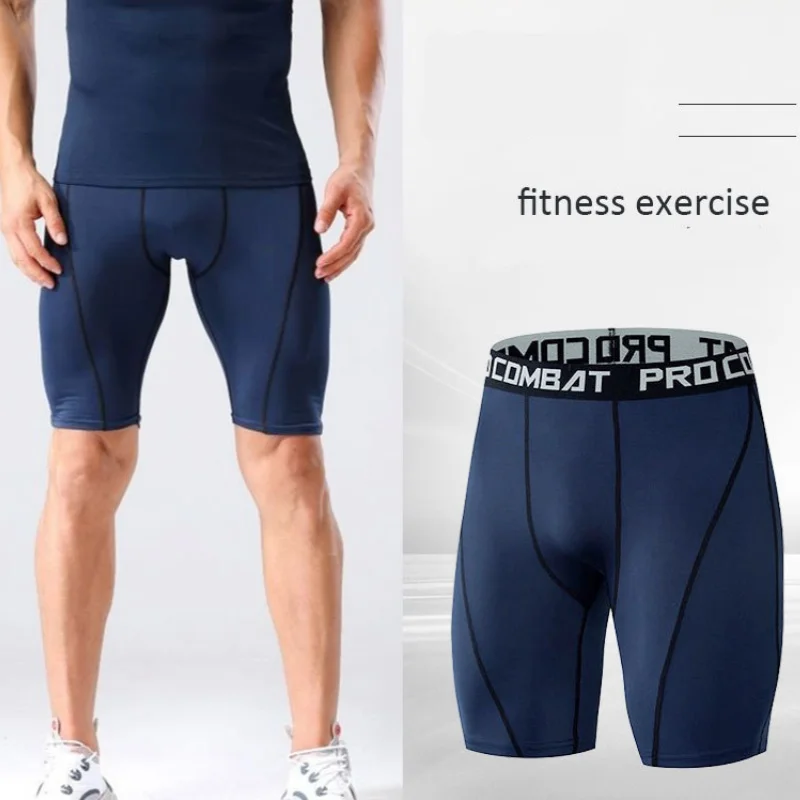 2026 Sports Men Leggings Male Fitness Pants Elastic Compression Tights Gym Running Training Shorts Quick Drying Bottoming Shorts