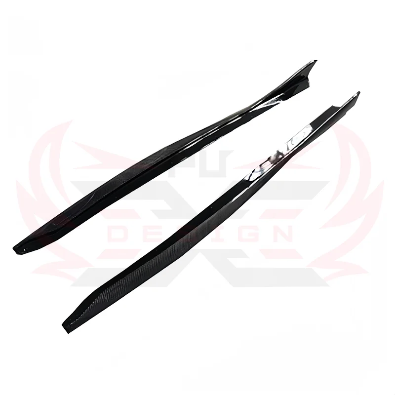 VRS Style Carbon Fiber Side Skirt Extension Lip For  Supra A90 A91 MK5 Body kit Car Side Spoiler