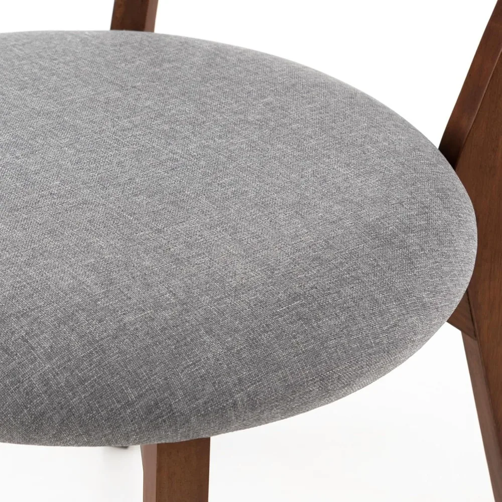 كراسي تناول الطعام الحديثة في منتصف القرن من Ergomaster: كراسي خشبية مطاطية منحنية الظهر للمنزل والمطبخ وغرفة الطعام (مجموعة)