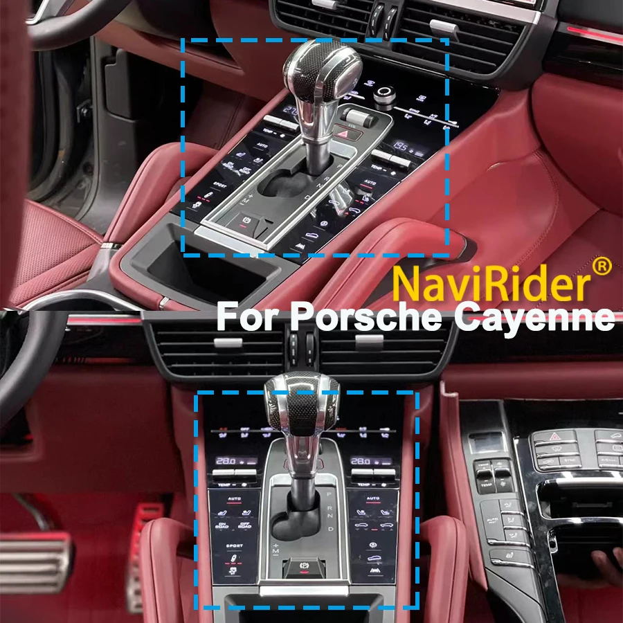 Yes Digital LCD Touch Console Gear Shift Panel For Porsche Cayenne 2010 - 2017 Car Interior Decorative Accessories Multimedia