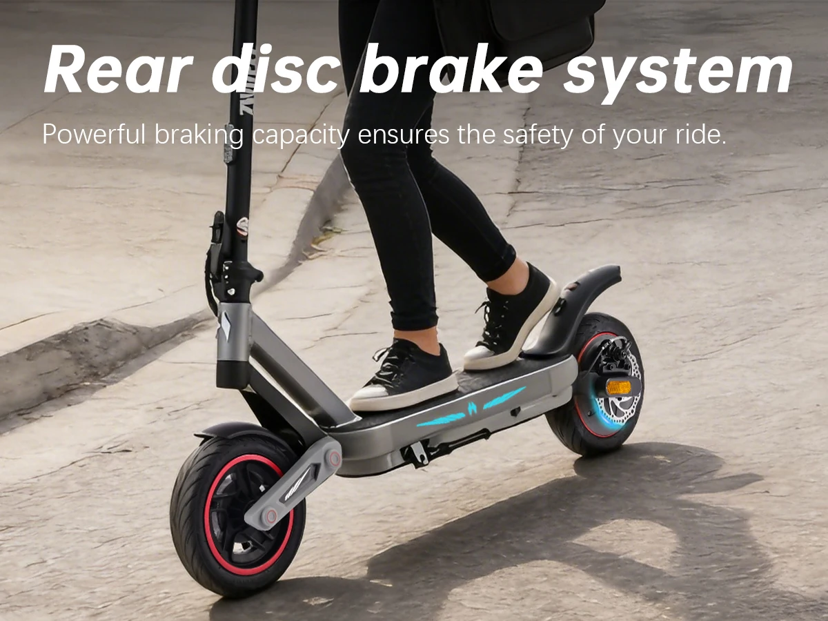 ZWHEEL ZSA PLUS Foldable Electric Scooter APP Control 800W Peak 25 MPH 36V10Ah Battery 18 Miles Suspension Shock Absorption Rear Disc Brakes 10'' Road Tires Turn Signals Hands-Free Unlock 4-Modes Lightweight Easy Carry Commuting Escooter US Stock