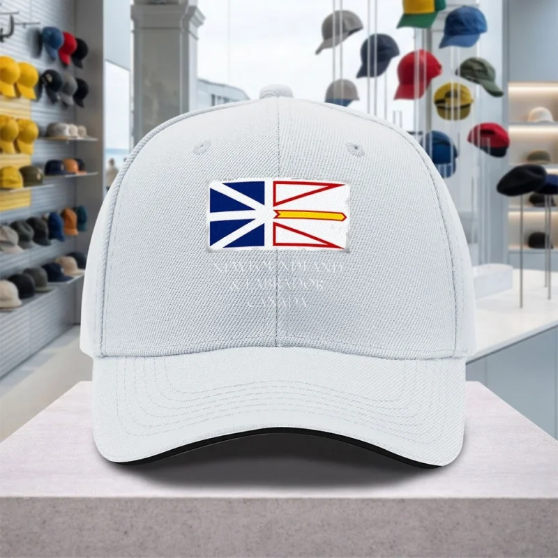 Newfoundland and Labrador Flag Adjustable Baseball Cap for Weddings, Parties, Festivals, Bachelor Parties, Birthday Gifts