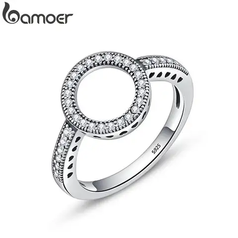 Sterling Silver Rings bamoer