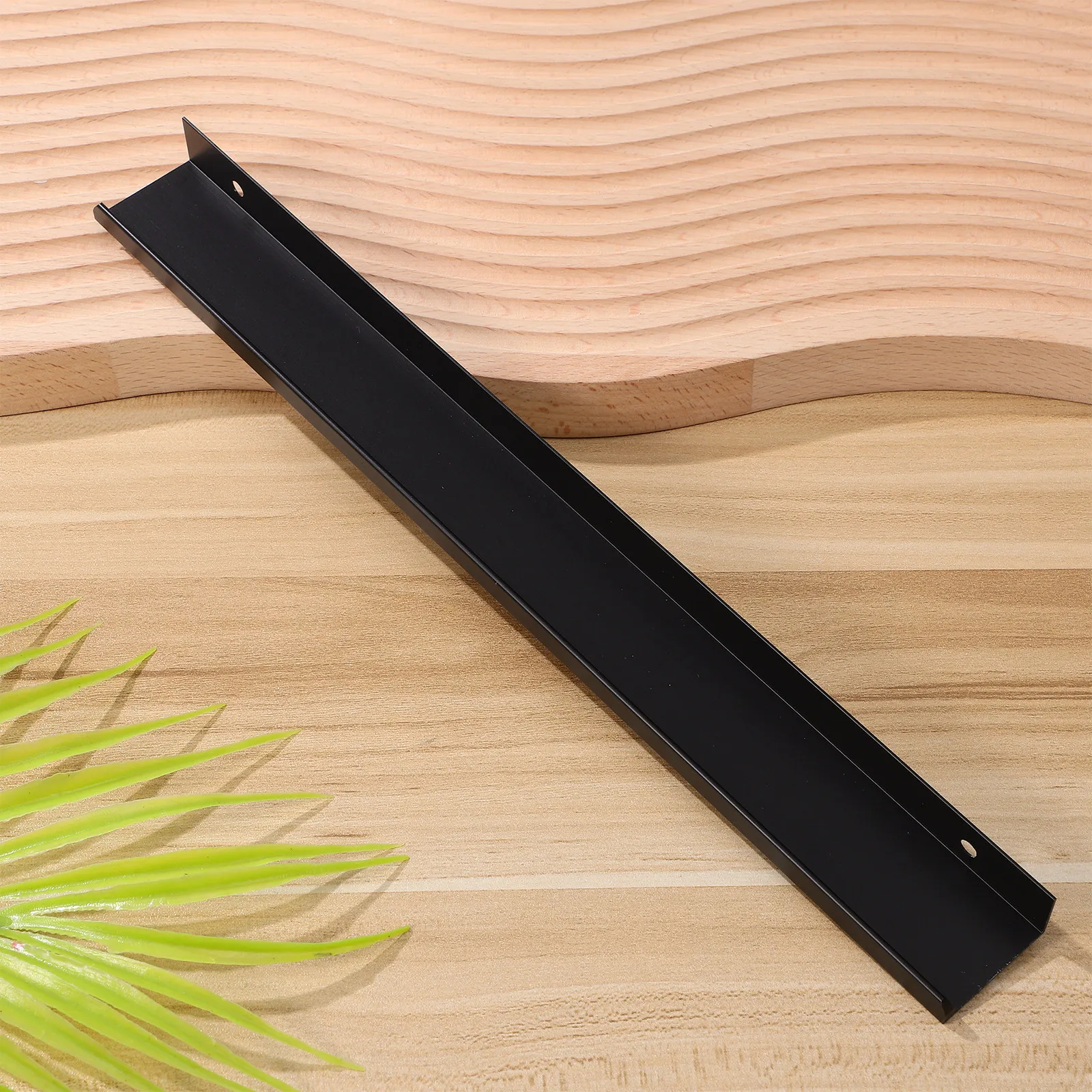 

6Pcs Black Concealed Tab Pulls Premium Aluminum Alloy Hidden Drawer Pulls for Cabinet Door Dresser Edge Pull Modern Home Use