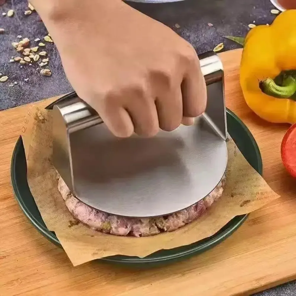 1pc Stainless Steel Hamburg Meat Press Hamburger Press Kitchen Gadgets Meat Pie Make Kitchen Accessories Cooking Accessories
