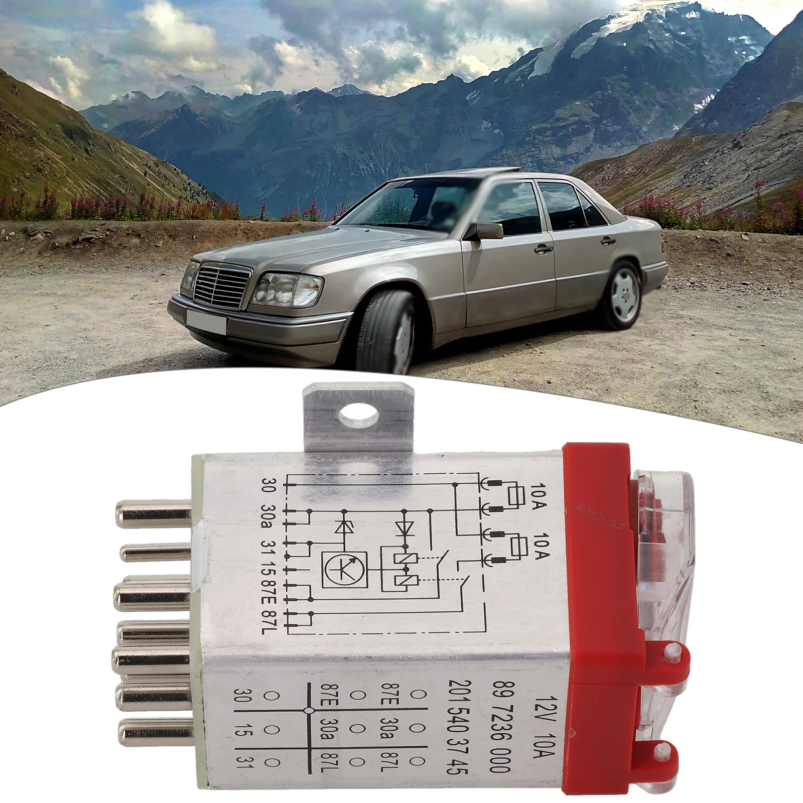 High Performance Overload Protection Relay for Mercedes Cars Fits Models from 1984 to 1997 Includes OEM Number 2015403745