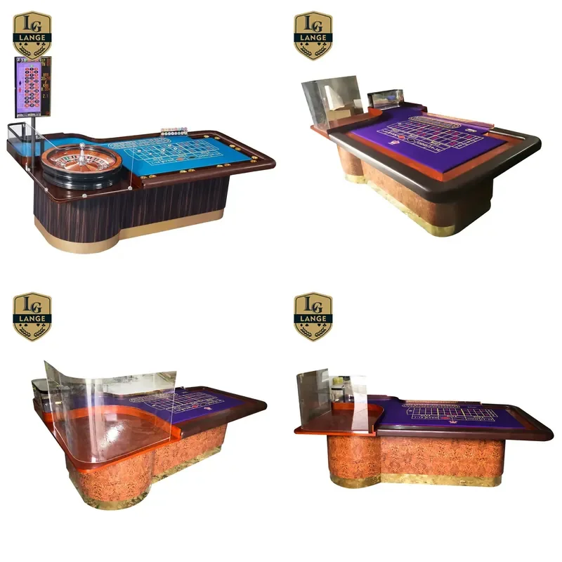 for Luxury Casino Pro Gambling Roulette Table with Custom Layout