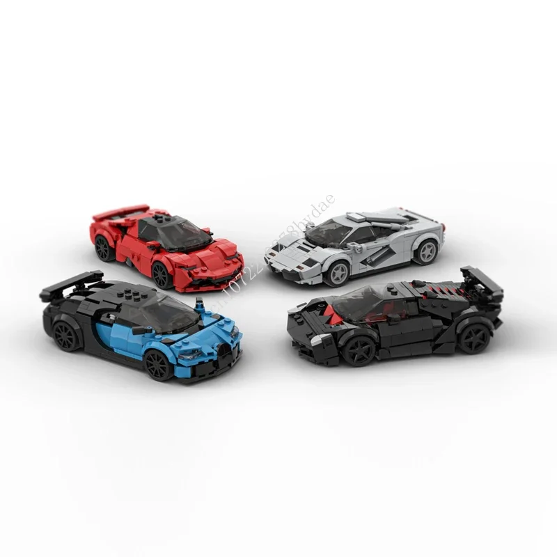 

Конструктор MOC Speed Champion из серии суперспортивных автомобилей, Детский конструктор «сделай сам», креативная сборка