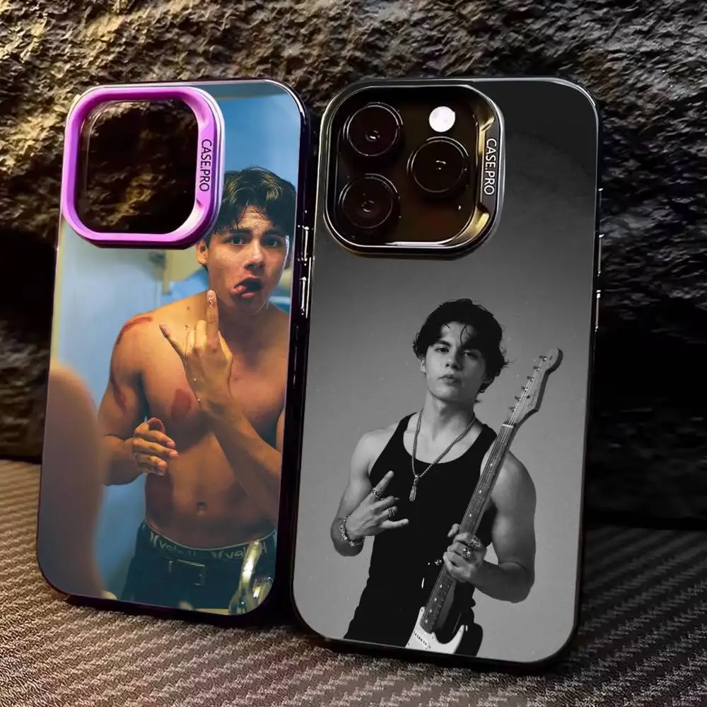 

M-Miguel Mora Phone Case For iPhone17,16,15,14,13,12,11 Plus,Pro Max Colored Silver Plated Inside Cover