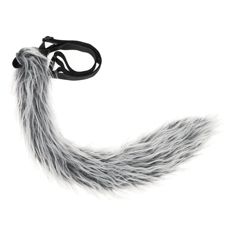 Lovely Foxes Ears Hairband Plush Tail Wolf Tail for Christmas Carnivals Tail Halloween Cosplay Accessories