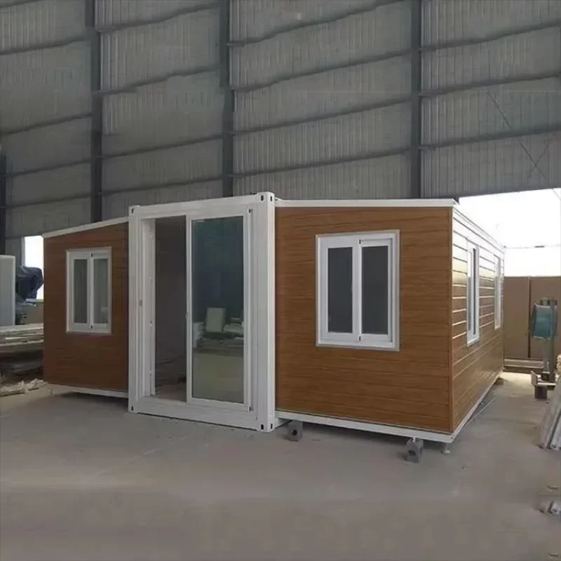 Reasonable Price 40ft Hurricane Proof Collapsible Prefabricated House Prefab Folding Expandable Container Home