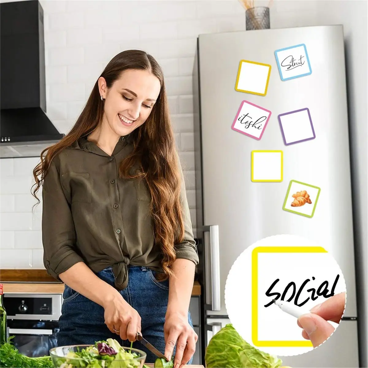 High Quality 30 Sheets Magnetic Fridge Notepads to-Do List Sticky Notes Memo Pad Grocery Shopping Tearable Note Pad Reminders