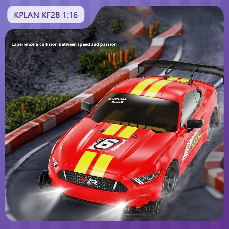 

KPLAN KF28 1:16 Rc Car Four-Wheel Drive High-Speed Racing Vehicle Drifting Remote Control Car Gtr Wild Model Children'S Toy Gift