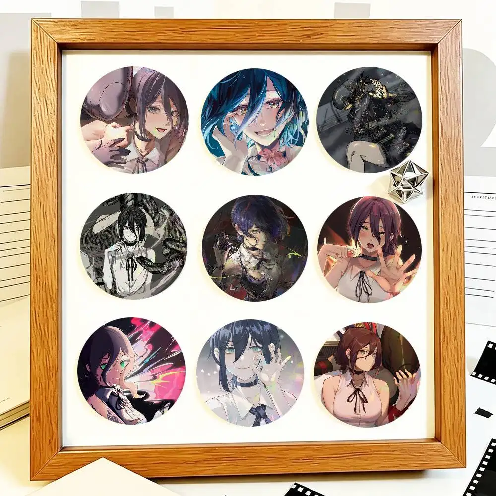 Anime Chainsaw Man Reze Round Badges Can Be Used To Decorate Clothes And Backpack Pins