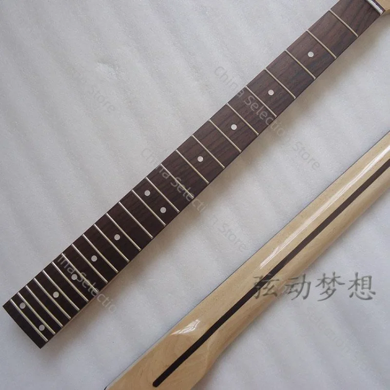 Electric Guitar ST Single Shake 24 Frets Neck, Maple Head, Rosewood Fingerboard DIY Neck Accessories