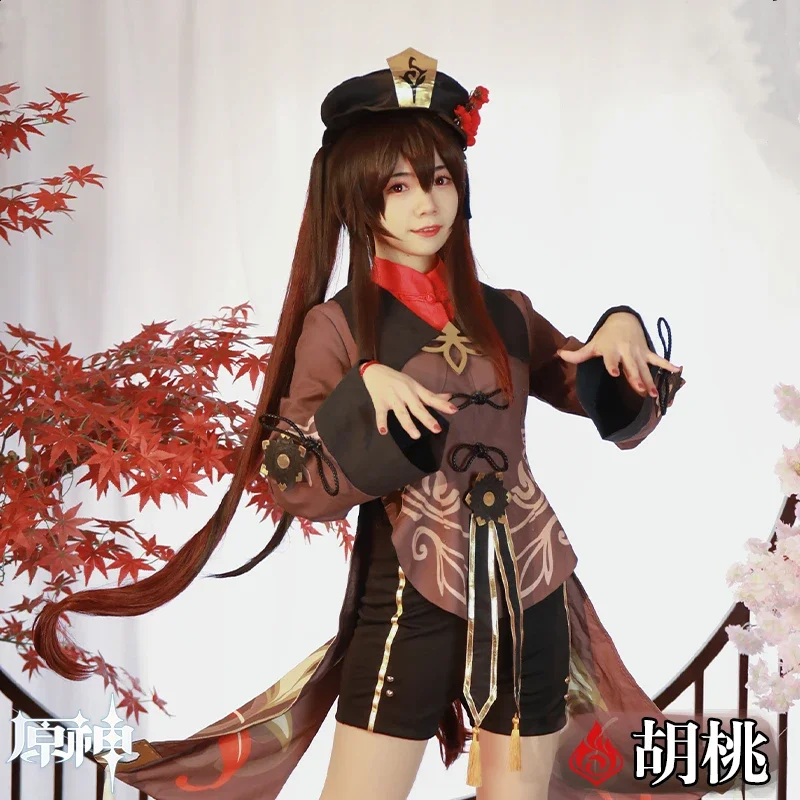 

Hot Game Genshin Impact Cosplay Costume Hu Tao Costumes Genshin Impact HuTao Halloween Carnival Clothing Set Female