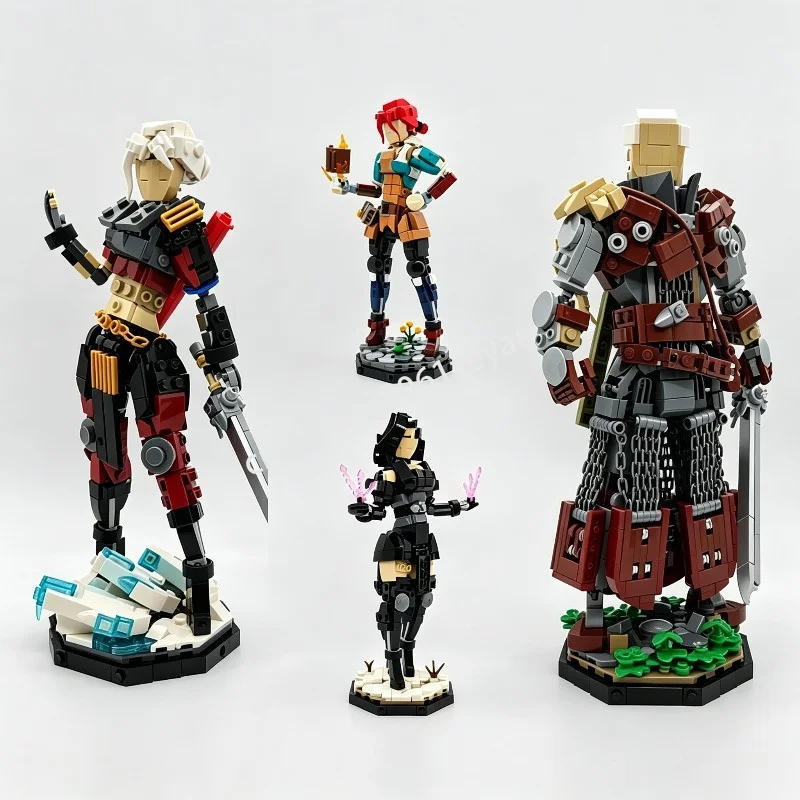 1844PCS Fantasy Character Bundle Model Custom Puzzle Diy Creative Assembly Building Blocks Toy Popular Gift Collection Display