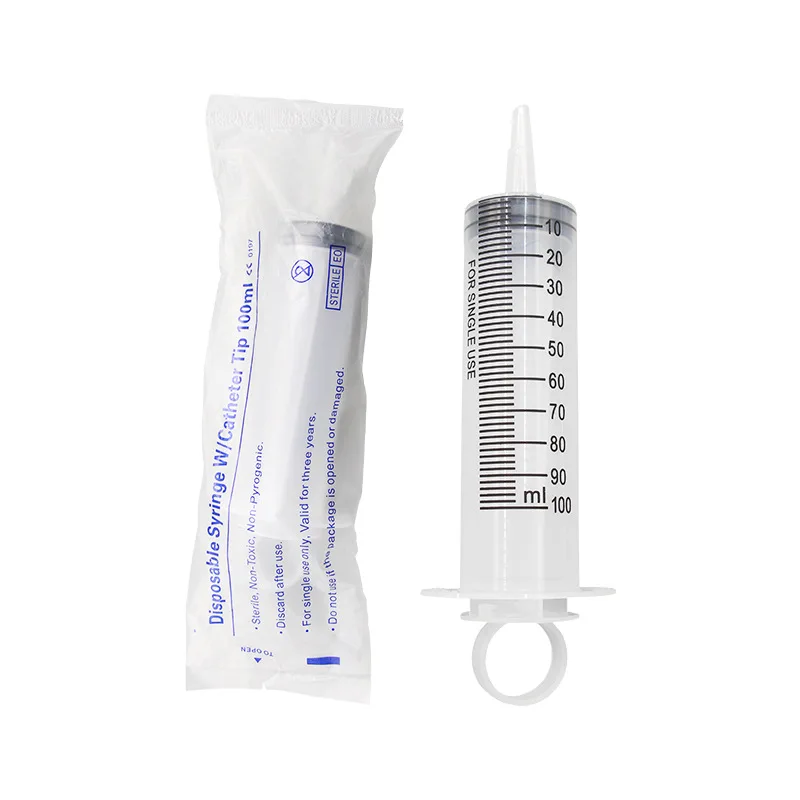 Large Syringe 100-550ml Straight Tip Baking Filling Tool Machine Lubrication Lab Oil Pump Sterile Sealed