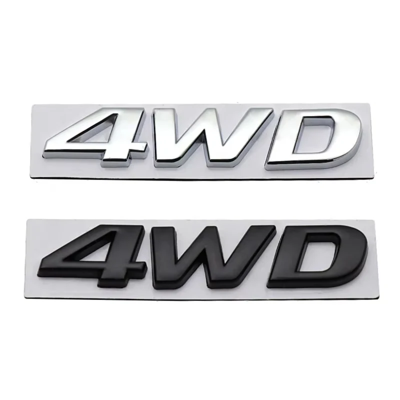 

3D Metal 4WD Logo Car Rear Trunk Fender Emblem Badge Sticker Decals Auto Styling Accessorie For Hyundai ix25 ix35 Tucson Santafe