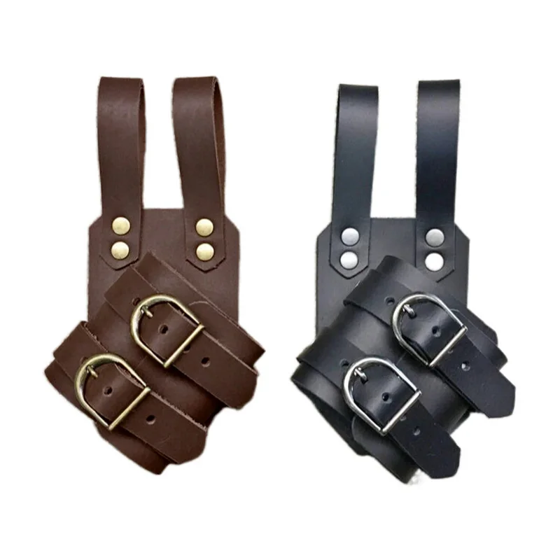 

Medieval Viking Sword Holder Sheath Vintage PU Leather Scabbard Frog Pirate Knight Cosplay Costume Halloween Accessory Props