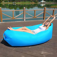 Lazy inflatable sofa Casual creative outdoor beach Lazy sleeping bag inflatable bed Portable air folding