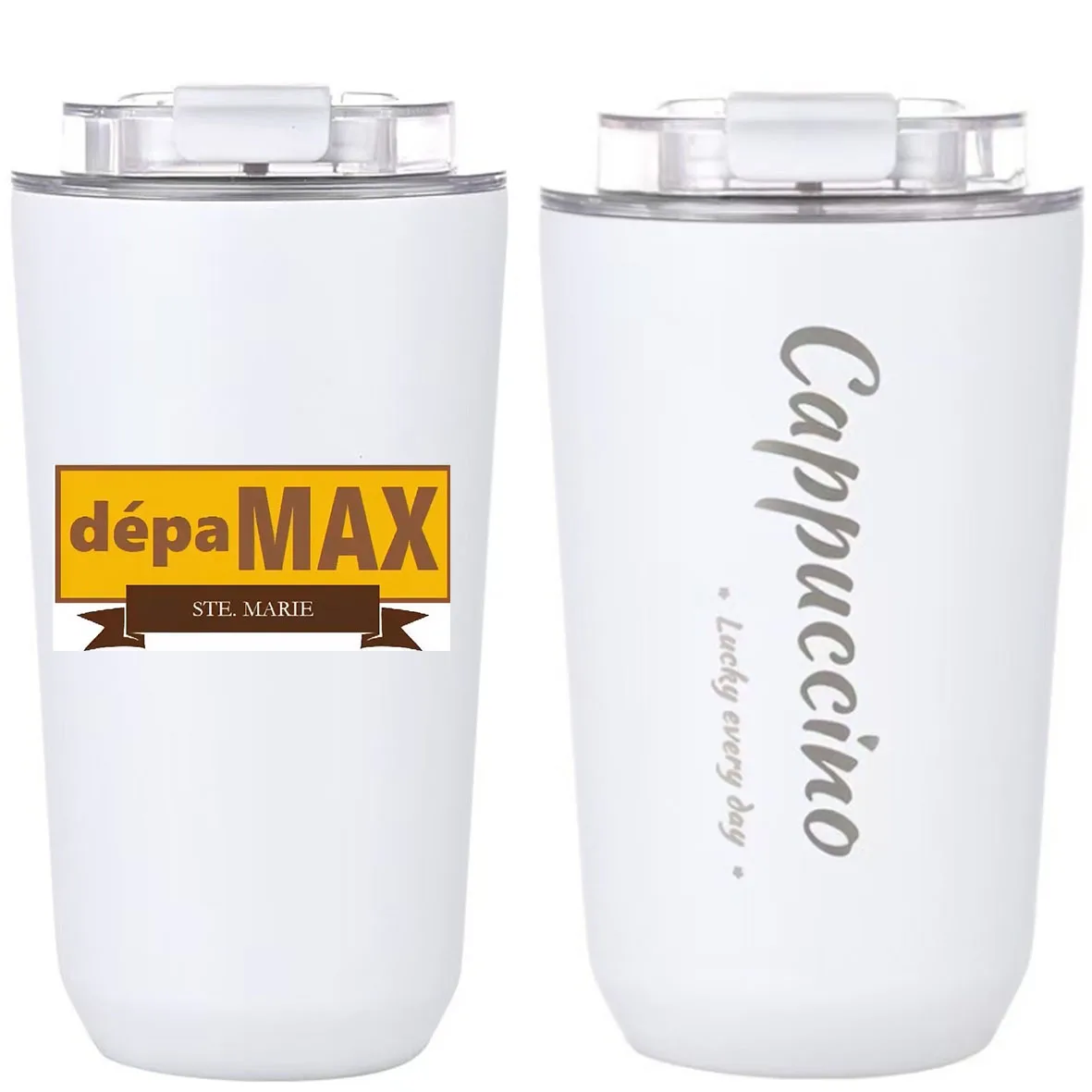 Font Back Image Text Name pic Coffee Thermos Mug Portable  Vacuum Flasks Travel Thermos Cup Water Bottler Thermos cup For Gifts