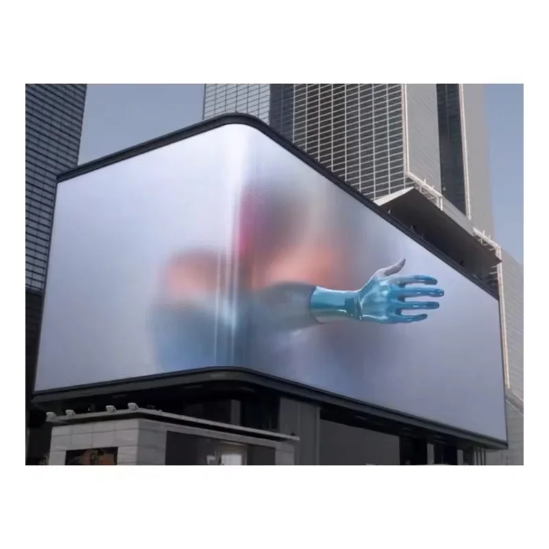 3840 هرتز/ثانية HD معدل التحديث مخصص سطوع عالية مقاوم للماء ثلاثية الأبعاد الزاوية LED جدار الفيديو في الهواء الطلق لوحة عرض إعلانات