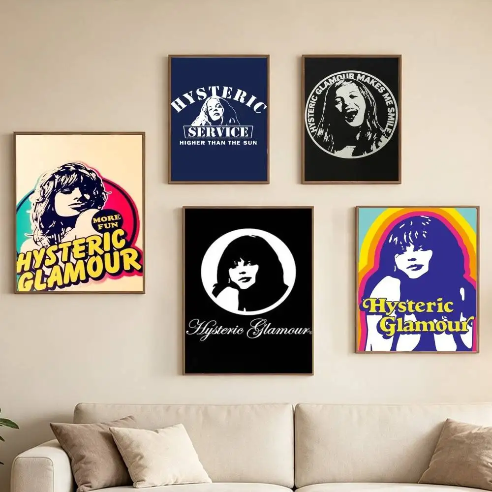 Hysteric Glamour HYS Pop Poster Waterproof Wall Art Sticker For Bar Living Room Vintage Decor High Quality Print Gift