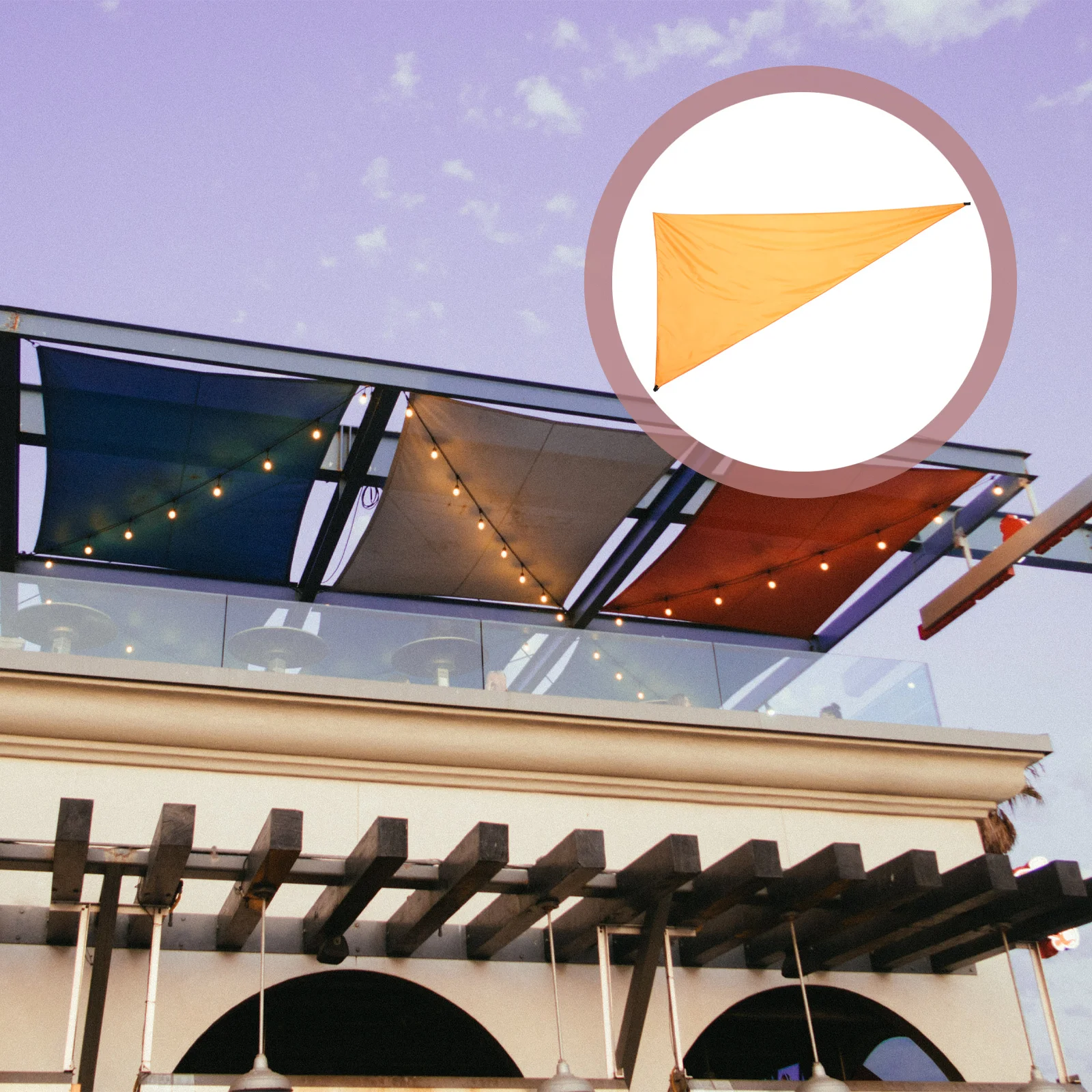 

Sunshade Sail Waterproof Polyester Patio Garden Durable Practical Exquisite Workmanship Cooling Breezes Patio Shade