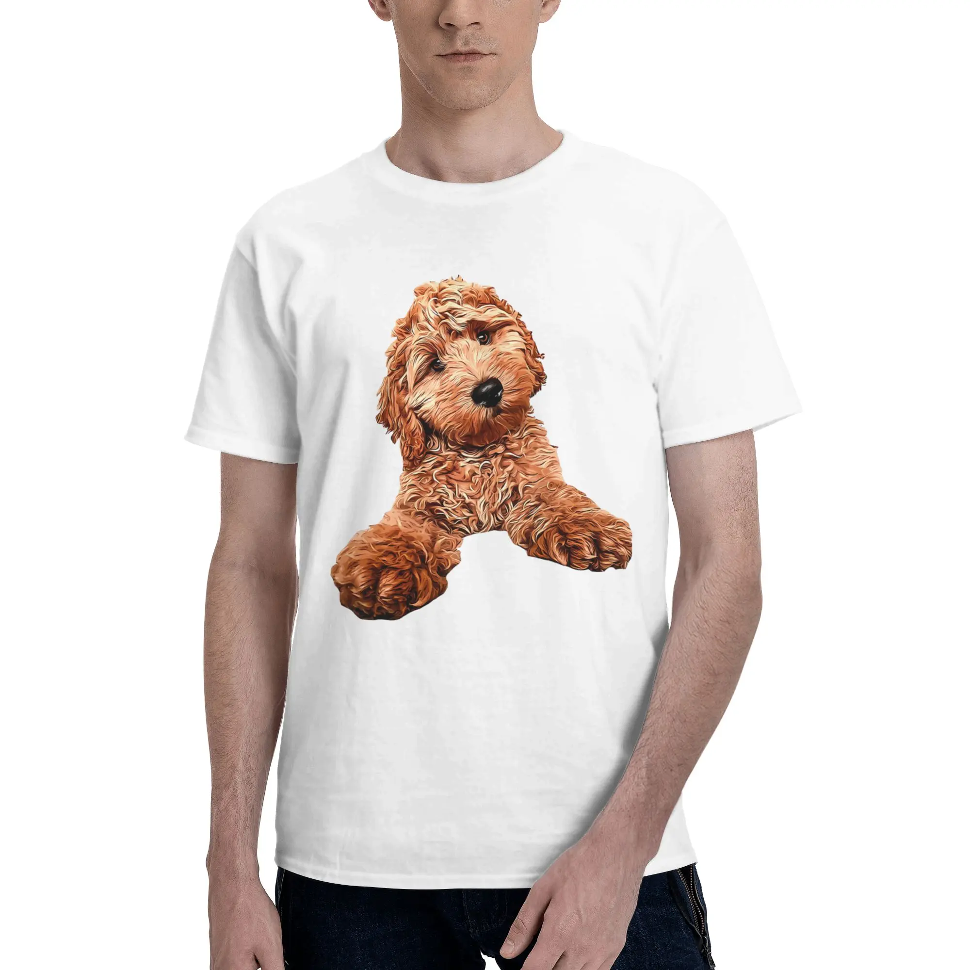 Cavapoo Labradoodle Goldendoodle Poodle Mix Lazy Style Reversible T-shirt Artistic Girl Shirt