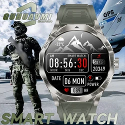 2024 neu für huawei ios top militär verfügbar kompass smartwatch hd 1,85 zoll bluetooth call outdoor sport ip68 wasserdichte uhr