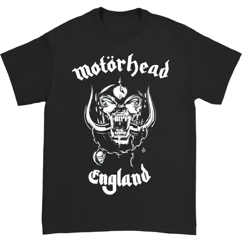 البريطانية روك ميتال باند موتورهيد طباعة الجرافيك تي شيرت الرجال والنساء تي شيرتات قصيرة الاكمام ملابس الشارع الشهير عالية الجودة