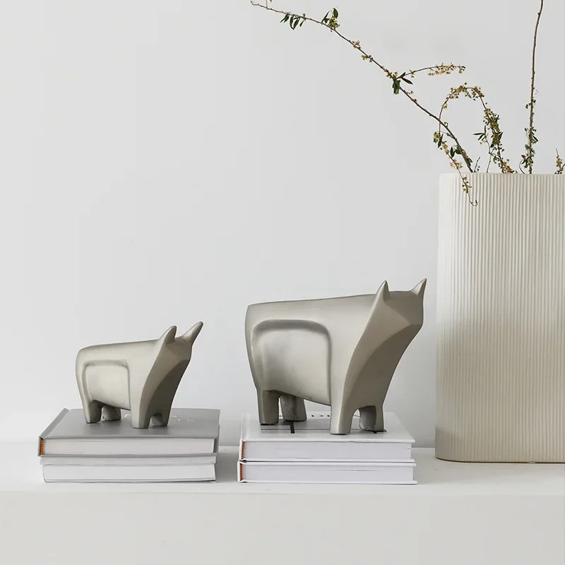 Creative light luxury ornament rabbit monkey cow golden ant butterfly beetle grasshopper tabletop metal small ornament