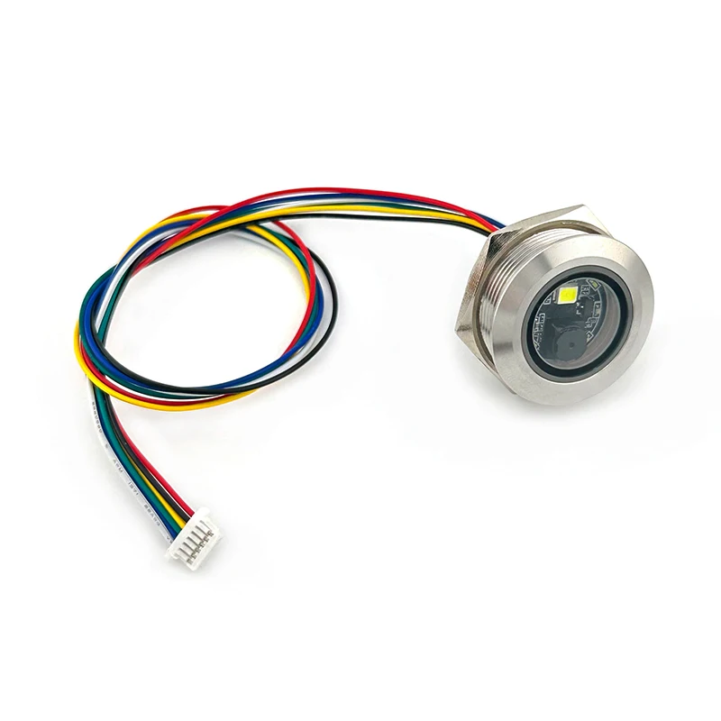 GM861-LED White Fill Lighting 2D/1D USB/UART DC3.3V Qr Code Round Barcode Module Scanner Stainless Steel Enclosure For Arduino