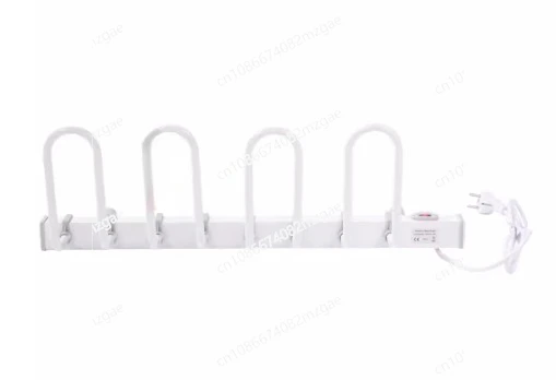 

Electric Shoe Dryer Wall Mounted Boot Sock Drying Machine Constant Temperature Heating Shoe Rack with 4 Hooks 220V/ 110V