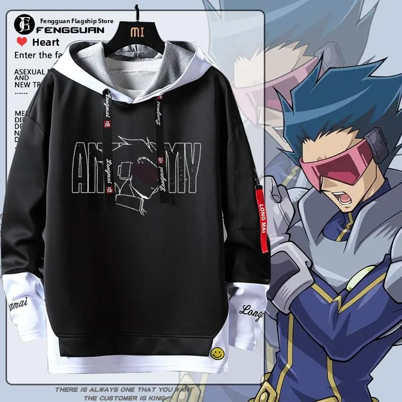 

Худи YGO pro 5DS Antinomy Collaborative, осенне-зимняя, удлиненная, из полиэстера и спандекса, повседневная уличная одежда