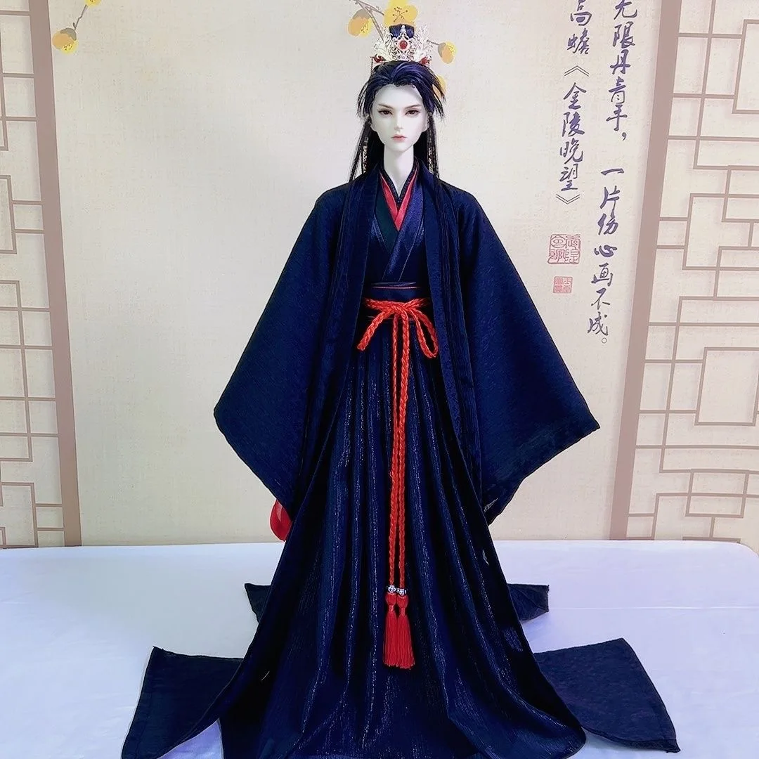 

Red Ancient Style Uncle Doll Clothes, TD68CM Skirt Dragon-King 70CM 73CM BJD Dress Free Shipping