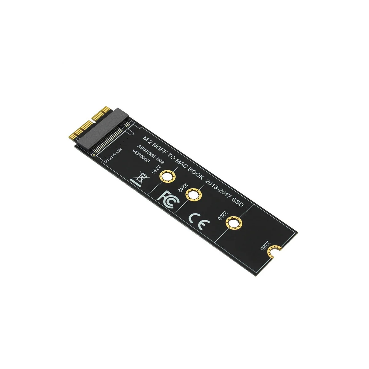 Cartão adaptador para MacBook Air Pro, Kit SSD M.2 NVME, AHCI, MacBook 2013-2017, A1465, A1466, A1398, A1502