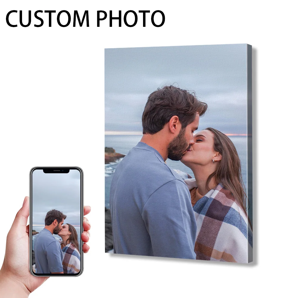 1pc custom canvas poster, your photo decorative painting, Personalized gifts For wall decor，customized gift as canvas wall art