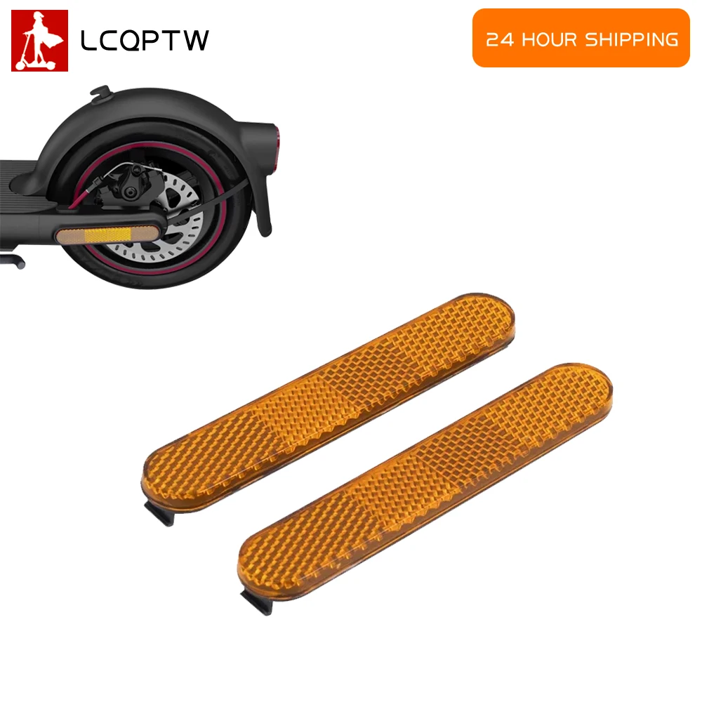 Rear Wheel Cover Reflective Strip Hub Electric Scooter Protective Decoration Shell for Xiaomi 4 Pro KickScooter Safety Reflector