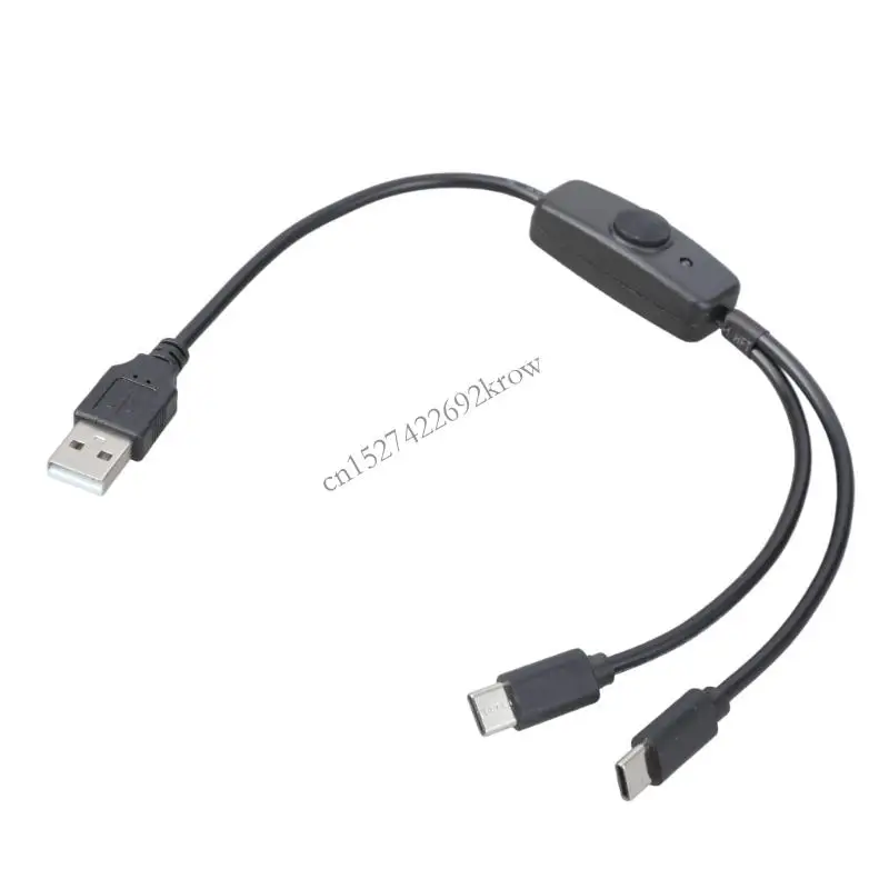 

R9CB 2 in 1 Multi Charging Cable USB to USB C Connectors Cord for Phones Tablets
