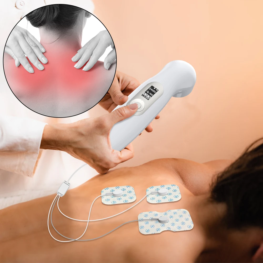 Suyzeko Portable Handheld 1Mhz Ultrasound Therapy Tens Muscle Stimulator Machine Red Light Therapy for Athlete Pain Relief New