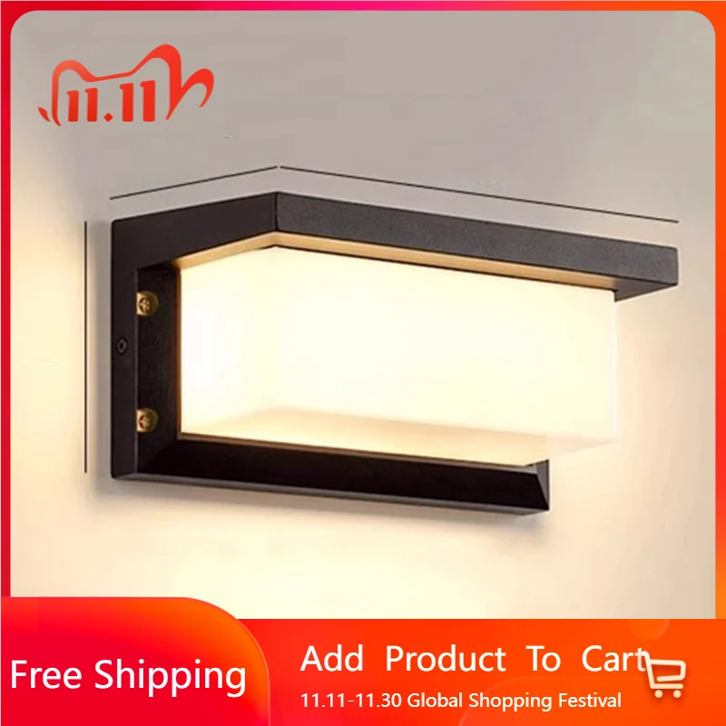 

Украшение террасы, уличный светильник, садовый дисплей, роскошный современный настенный водонепроницаемый светильник, модное украшение для сада Leuchten, уличное украшение