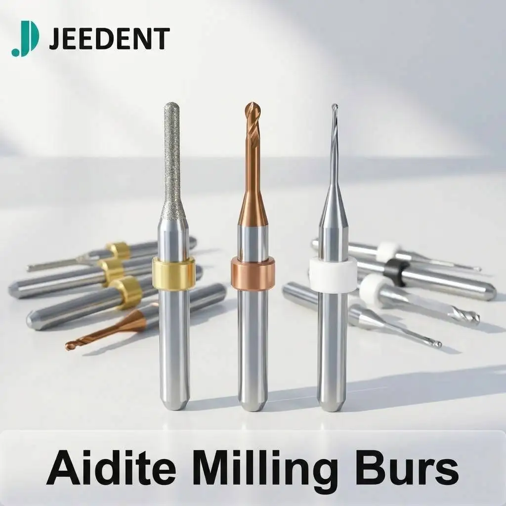 Aidite Milling Bur for AMD-500 AMW-400 Zirconia PMMA Wax Diamond Coated DC DLC D4 D6 Shank TL50 Dental CAD CAM Lab Blank