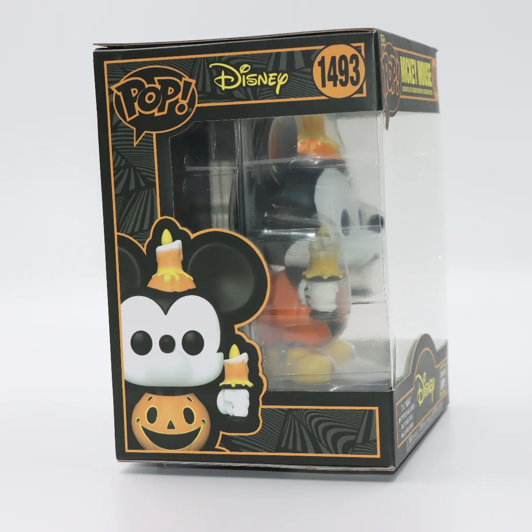 Original Funko Pop Disney Halloween Mickey Mouse Glow in the Dark Vinyl Action Figure Collection Model Toy Desk Decor Gift