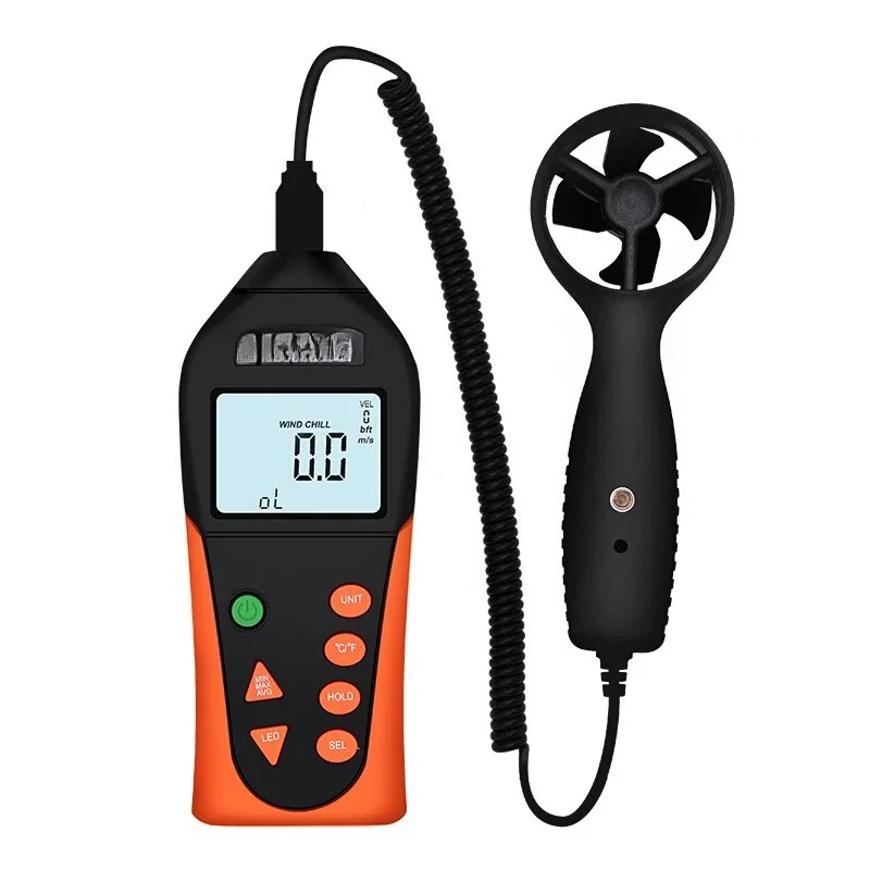 

Anemometer VC816/816B Handheld Portable Backlight Wind Speed Wind Temperature Wind Measurement Instrument