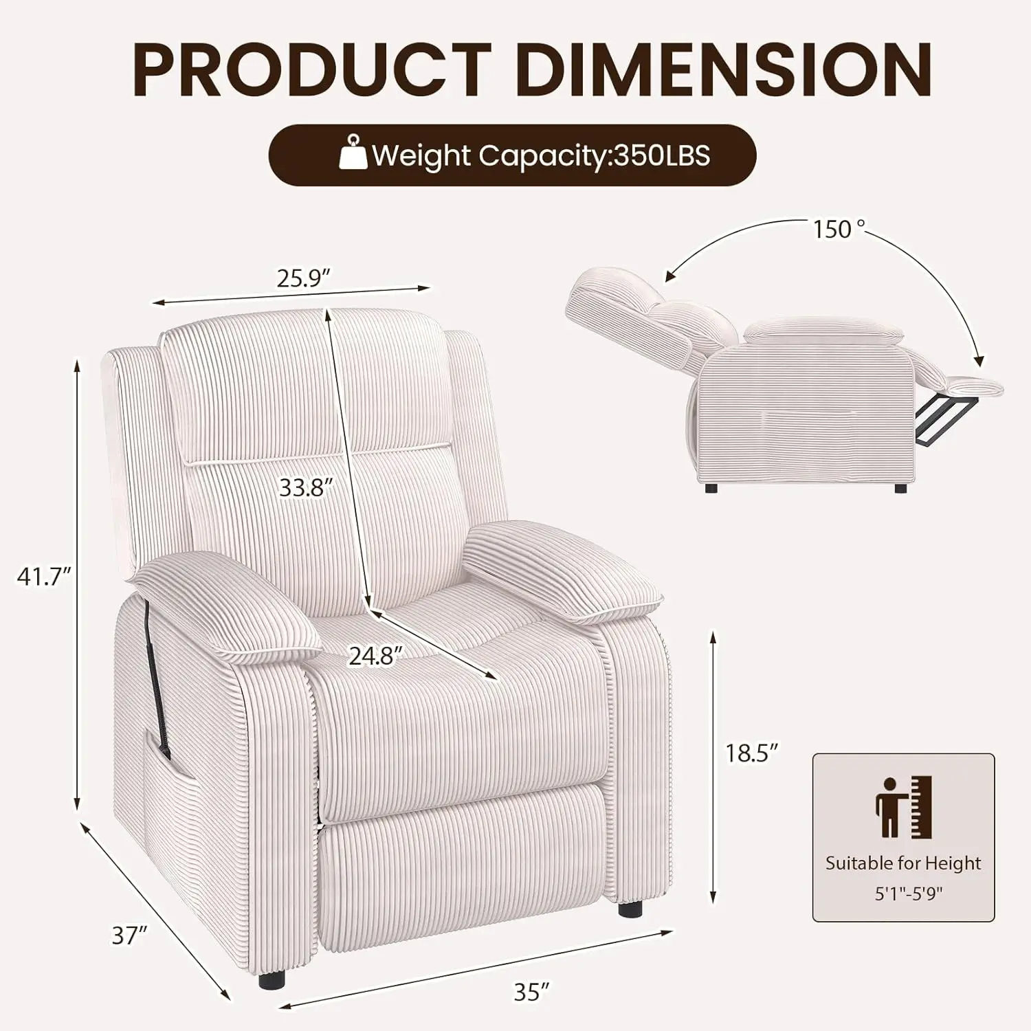 Thumbnail 2 - #14 Recliner Chairs Price Drop Alerts