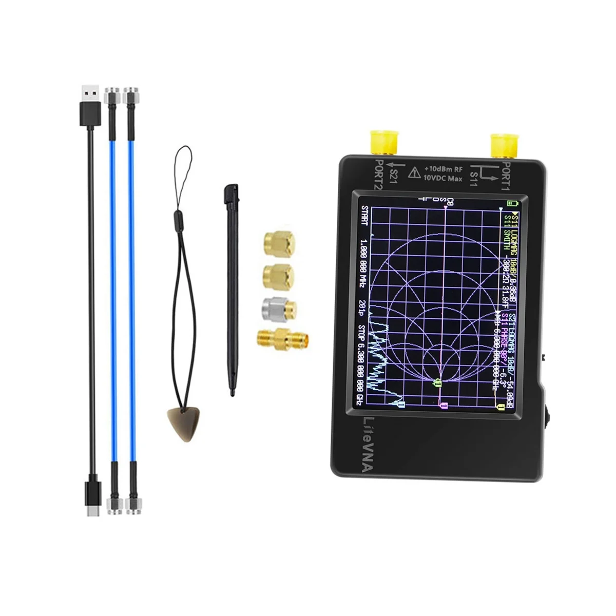 Imagem -02 - Nanovna Vector Network Analyzer Litevna 28 Screen Display 50khz63 Ghz Antena